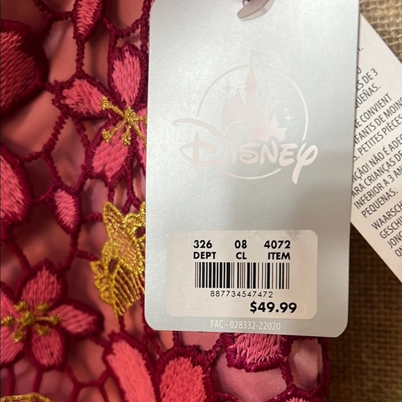 🎀 Disney Mulan: Fan Sakura Brocade Dress - Picture 3 of 7